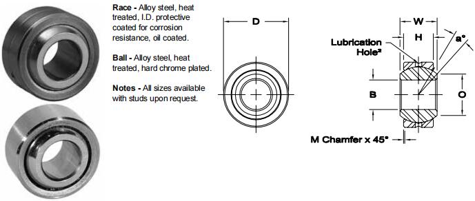 AURORAAIB-7關(guān)節(jié)軸承圖紙