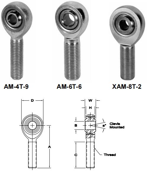 AURORAAM-4T-9關(guān)節(jié)軸承圖紙