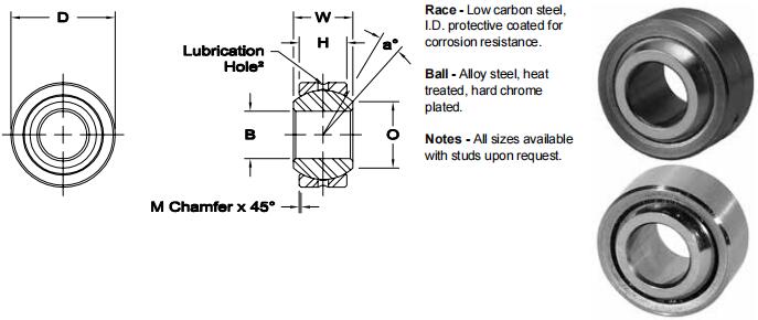 AURORAMIB-4關(guān)節(jié)軸承圖紙